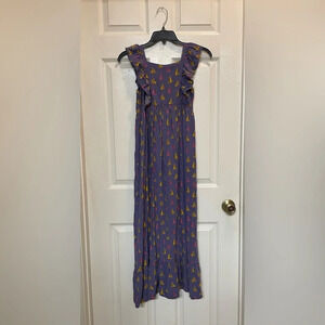 THE ODELLS: KID'S PALOMA MAXI DRESS Sailboats Nautical Coastal Girls Large